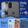 image:imageJETech Wavy Case for iPhone 17 Pro Max Orange  Cute Wavy Design Shockproof Protection Hard Clear PC Back Comfortable GripBlack