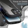 image:imageJETech Wavy Case for iPhone 17 Pro Max Orange  Cute Wavy Design Shockproof Protection Hard Clear PC Back Comfortable GripBlack