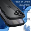 image:imageJETech Wavy Case for iPhone 17 Pro Max Orange  Cute Wavy Design Shockproof Protection Hard Clear PC Back Comfortable GripBlack