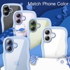 image:imageJETech Wavy Case for iPhone 17 Pro Max Orange  Cute Wavy Design Shockproof Protection Hard Clear PC Back Comfortable GripBlue