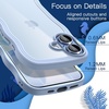 image:imageJETech Wavy Case for iPhone 17 Pro Max Orange  Cute Wavy Design Shockproof Protection Hard Clear PC Back Comfortable GripBlue
