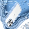 image:imageJETech Wavy Case for iPhone 17 Pro Max Orange  Cute Wavy Design Shockproof Protection Hard Clear PC Back Comfortable GripBlue