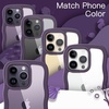 image:imageJETech Wavy Case for iPhone 17 Pro Max Orange  Cute Wavy Design Shockproof Protection Hard Clear PC Back Comfortable GripDeep Purple