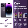 image:imageJETech Wavy Case for iPhone 17 Pro Max Orange  Cute Wavy Design Shockproof Protection Hard Clear PC Back Comfortable GripDeep Purple