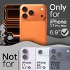 image:imageJETech Wavy Case for iPhone 17 Pro Max Orange  Cute Wavy Design Shockproof Protection Hard Clear PC Back Comfortable GripOrange