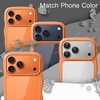 image:imageJETech Wavy Case for iPhone 17 Pro Max Orange  Cute Wavy Design Shockproof Protection Hard Clear PC Back Comfortable GripOrange
