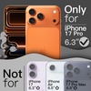 image:imageJETech Wavy Case for iPhone 17 Pro Max Orange  Cute Wavy Design Shockproof Protection Hard Clear PC Back Comfortable GripOrange