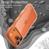image:imageJETech Wavy Case for iPhone 17 Pro Max Orange  Cute Wavy Design Shockproof Protection Hard Clear PC Back Comfortable GripOrange