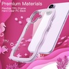 image:imageJETech Wavy Case for iPhone 17 Pro Max Orange  Cute Wavy Design Shockproof Protection Hard Clear PC Back Comfortable GripPurple