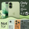 image:imageJETech Wavy Case for iPhone 17 Pro Max Orange  Cute Wavy Design Shockproof Protection Hard Clear PC Back Comfortable GripSage