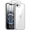 image:imageJETech 3 in 1 Case for iPhone 17e16e AntiYellowing Clear  2 Tempered Glass Screen Protectors Shockproof Bumper Phone CoverClear