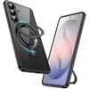 image:imageJETech 360 Rotatable Ring Stand Case for Samsung Galaxy S26 Clear  Compatible with MagSafe Clear Back Stand amp Ring Holder Shockproof ProtectionBlack