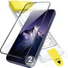 image:imageJETech 3D 9H Screen Protector for iPhone 17 Pro Max 2Pack  Full Coverage Tempered Glass AntiFingerprint AutoAlign Installation CaseFriendlyClear