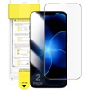 image:imageJETech AntiReflective 9H Screen Protector for iPhone 17 Pro Max 2Pack  AR Coating Full Coverage Black Edge Design Tempered Glass AntiFingerprint AutoAlign Installation CaseFriendlyiPhone 17e16e