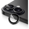 image:imageJETech Camera Lens Protector for iPhone 17 Black 1 Set  9H Tempered Glass Metal Individual Ring Cover Easy Installation Tray HD ClearBlack