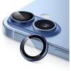 image:imageJETech Camera Lens Protector for iPhone 17 Black 1 Set  9H Tempered Glass Metal Individual Ring Cover Easy Installation Tray HD ClearBlue