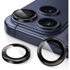 image:imageJETech Camera Lens Protector for iPhone 17 Pro17 Pro Max Orange 1 Set  9H Tempered Glass Metal Individual Ring Cover Easy Installation Tray HD ClearBlack