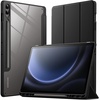 image:imageJETech Case Cover for Samsung Galaxy Tab S9 FE Plus Black  Clear Transparent Back S Pen Holder Slim Shockproof Protection TriFold Stand Auto WakeSleepBlack