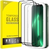 image:imageJETech FullCoverage Screen Protector for iPhone 17e16e14 3Pack  Black Edge Tempered Glass Easy Installation Tool HD Clear CaseFriendlyiPhone 13 Pro Max