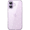 image:imageJETech Glitter Case for iPhone 17 Clear  Sparkly Glitter Design Shockproof Protection Clear Back Stylish LookPurple