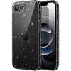 image:imageJETech Glitter Case for iPhone 17 Pro Max Clear  Sparkly Glitter Design Shockproof Protection Clear Back Stylish LookBlack