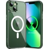 image:imageJETech Magnetic Case for iPhone 13 Clear  Compatible with MagSafe Shockproof Phone Bumper Cover Scratch Resistant Clear BackAlpine Green
