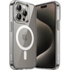 image:imageJETech Magnetic Case for iPhone 15 Clear  Compatible with MagSafe Shockproof Phone Bumper Cover Scratch Resistant Clear BackNatural Titanium