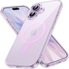 image:imageJETech Magnetic Case for iPhone 17 Clear  Compatible with MagSafe Shockproof Phone Bumper Cover Scratch Resistant Clear BackPurple