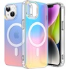 image:imageJETech Magnetic Case for iPhone 17 Pro Max Iridescent  Compatible with MagSafe Camera Control Button Colorful Translucent CoverIridescent