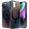 image:imageJETech Magnetic Case for iPhone 17 Pro Max Iridescent  Compatible with MagSafe Camera Control Button Colorful Translucent CoverIridescent Black