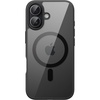 image:imageJETech Magnetic Case for iPhone 17 Pro Max Orange  Compatible with MagSafe Solid Color Matte TPU Frame Clear Back Shockproof BumperBlack