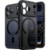 image:imageJETech Magnetic Matte Case for iPhone 17 Pro Dark Blue  Compatible with MagSafe Camera Lens Protection Translucent Back Slim Minimalist Shockproof Phone CoverBlack