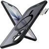 image:imageJETech Magnetic Matte Case for iPhone 17 Pro Max Dark Blue  Compatible with MagSafe Builtin Camera Control Button Shockproof Translucent Back Slim Phone CoverBlack