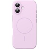 image:imageJETech Magnetic Silicone Case for iPhone 17 Pro Max Dark Blue  Compatible with MagSafe Silky Soft Touch Full Camera Lens Protection Shock Absorbing Phone CoverPurple