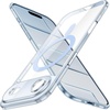 image:imageJETech Magnetic Slim Case for iPhone 17 Pro Max Clear  Compatible with MagSafe Camera Lens Protection UltraThin Lightweight Design Clear Back Minimalist StyleSky Blue