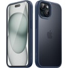 image:imageJETech Matte Case for iPhone 15 Black  MilitaryGrade Protection Frosted Matte Back AntiFingerprint Finish Shockproof DesignStorm Blue