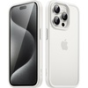 image:imageJETech Matte Case for iPhone 15 Black  MilitaryGrade Protection Frosted Matte Back AntiFingerprint Finish Shockproof DesignWhite