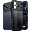 image:imageJETech Matte Case for iPhone 17 Pro Dark Blue  Camera Lens Protection Shockproof Military Grade Drop Protection Frosted Translucent Back Minimalist Phone CoverBlack