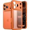 image:imageJETech Matte Case for iPhone 17 Pro Dark Blue  Camera Lens Protection Shockproof Military Grade Drop Protection Frosted Translucent Back Minimalist Phone CoverOrange