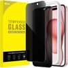 image:imageJETech Privacy Screen Protector for iPhone 16 2Pack  AntiSpy Privacy Protection Tempered Glass Easy Installation Tool AntiScratch DesigniPhone 15