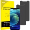 image:imageJETech Privacy Screen Protector for iPhone 17e16e13 Pro13 2Pack  AntiSpy Privacy Protection Tempered Glass Face ID CompatibleiPhone 12 mini