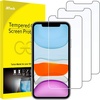 image:imageJETech Screen Protector for iPhone 17e16e13 Pro13 3Pack  HD Clear Face ID Compatible AntiScratch GlassiPhone 11XR
