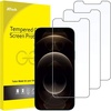 image:imageJETech Screen Protector for iPhone 17e16e13 Pro13 3Pack  HD Clear Face ID Compatible AntiScratch GlassiPhone 12 Pro Max