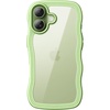 image:imageJETech Wavy Case for iPhone 17 Pro Max Orange  Cute Wavy Design Shockproof Protection Hard Clear PC Back Comfortable GripSage