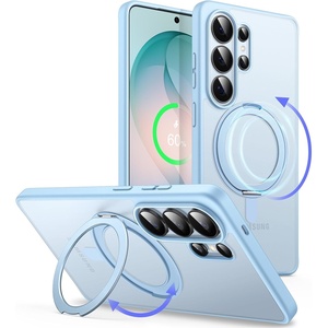 image:imageJETech 360 Rotatable Ring Stand Case for Samsung Galaxy S26 Black  Compatible with MagSafe Translucent Matte Back Stand amp Ring Holder Shockproof ProtectionOmphalodes
