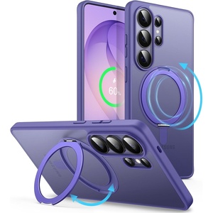 image:imageJETech 360 Rotatable Ring Stand Case for Samsung Galaxy S26 Black  Compatible with MagSafe Translucent Matte Back Stand amp Ring Holder Shockproof ProtectionHeron Purple