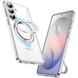 image:imageJETech 360 Rotatable Ring Stand Case for Samsung Galaxy S26 Clear  Compatible with MagSafe Clear Back Stand amp Ring Holder Shockproof ProtectionClear