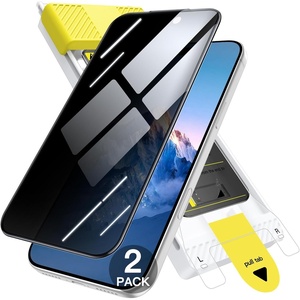 image:imageJETech 3D 9H Screen Protector for iPhone 17 Pro Max 2Pack  Full Coverage Tempered Glass AntiFingerprint AutoAlign Installation CaseFriendlyBlack