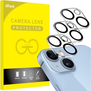 image:imageJETech Camera Lens Protector for iPhone 1414 Plus 3Pack  9H Tempered Glass HD Clear AntiScratch Protection Night Shot Compatible CaseFriendlyiPhone 1414 Plus