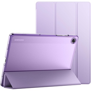 image:imageJETech Case Cover for Samsung Galaxy Tab A9 Plus 11 Black  Slim Translucent Back Design TriFold Stand Auto WakeSleep Lightweight Shockproof ProtectionLight Purple